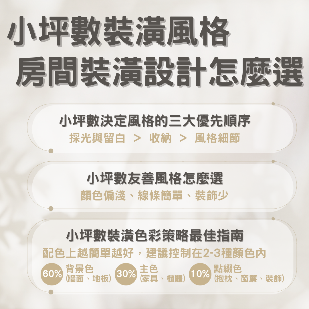 房間裝潢設計怎麼選